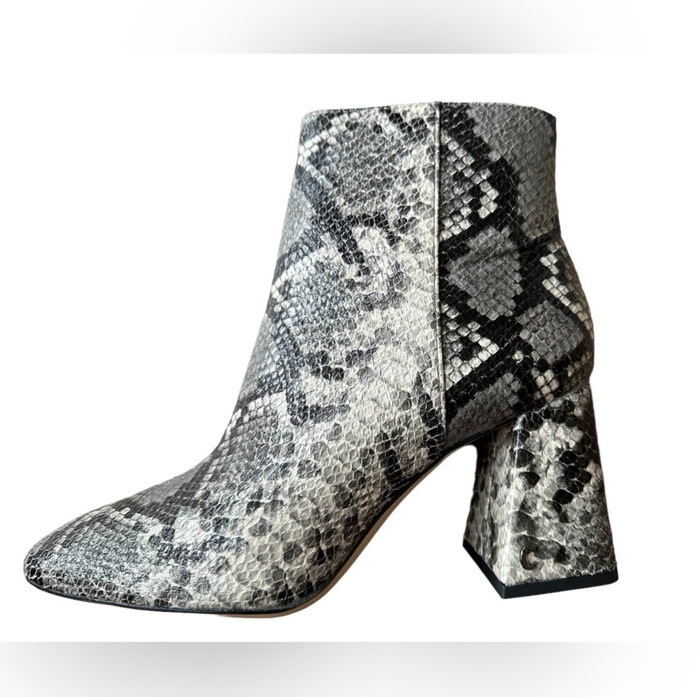 Circus by Sam Edelman Snake Print Heeled Boots - Picture 2 of 7